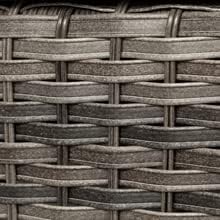 Outdoor Swivel Rocker Wicker Chair, High Back Swivel Patio Chairs Wicker Furniture, 1PC Rattan Swivel Rocking Chair with OIefin Cushions(Mixed Grey/Dark Blue)