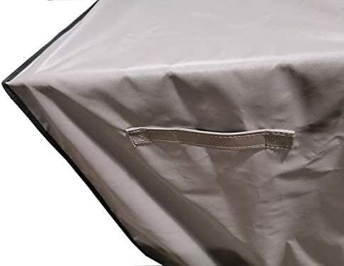 Keter Suncast Lifetime Deck Box Cover - XL Waterproof Heavy Duty Outdoor Furniture Cover with Straps and Handles (63"L x 26"D x 28.3"H) Brown