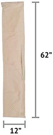62''L x 12'' W Oversized Quick Dry Fabric Beige Hammock Storage Bag, Suitable for Home Storage, Carrying, Traveling & More
