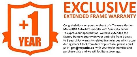 Treasure Garden Deluxe Auto-Tilt Octagon Market Umbrella, 9ft - Outdoor Patio, Deck, Pool, Backyard Stand Alone Umbrella - Heavy Duty w/Bronze Frame & Obravia2 Fabric (Kiwi)