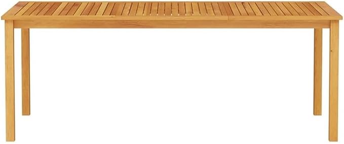 Afuera Living Contemporary Solid Acacia Wood Garden Dining Set, Foldable Design, Brown Finish, Seats 8, Durable Outdoor Patio Furniture, Modern Style for Backyard or Garden Dining