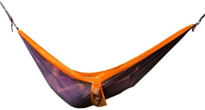 Double Nylon Hammock Orange & Gray