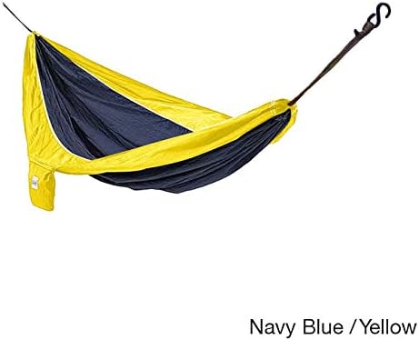 Parachute Silk Lightweight Portable Double Hammock In Blue / Green