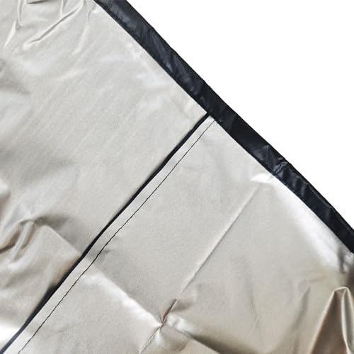 Stackable Patio Chair Covers - Waterproof Outdoor Covers for 4-6 Stacking Dining Chairs, All Weather Protection for Lawn Furniture, 25" L x 25" W x 47”H, Black, 2Pcs