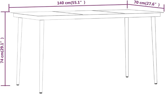 7 Piece Patio Dining Set Gray and Black Outdoor Rattan Table and 6 Chairs with Glass Top for Garden Yard Porch