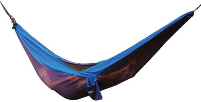Double Nylon Hammock Blue & Gray