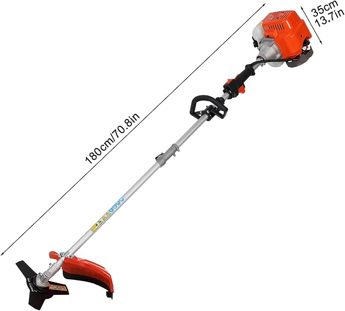 5 in 1Weed Trimmer,52cc 2-Stroke Gas Hedge Trimmer String Trimmer Brush Cutter Pole Saw with Extension Pole Multi Functionallandscaping Tools & Equipmen Ships from U.S. Warehouse