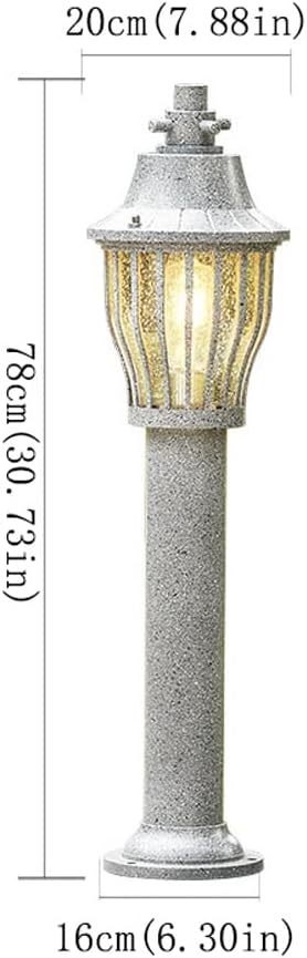 Outdoor Waterproof Lawn Lights E27 1-Light Home Yard Lamps External Floor Mount Path Lights Modern Outside Garden Deck Porch Pathway Driveway Lighting Fixture H30.73in,Chandelier Lighting