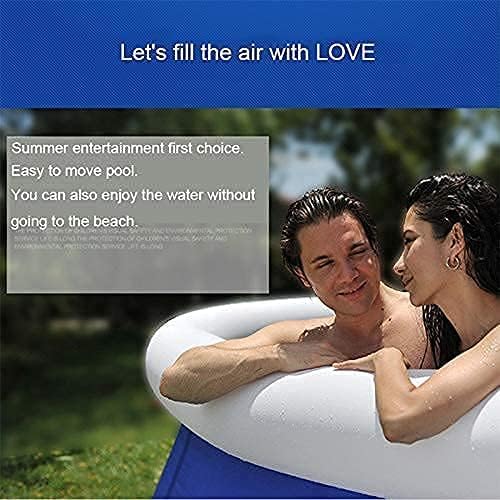 10ft x 30in Inflatable Swimming Pool, Outdoor Above Ground Pool, Top Ring Blow Up Pool