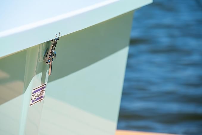 DoxBox Fiberglass Storage Box. US Made Weatherproof Storage with UV-Resistant Gelcoat for Waterfront, Boat, and Outdoor Gear, Rectangle Shape (white)