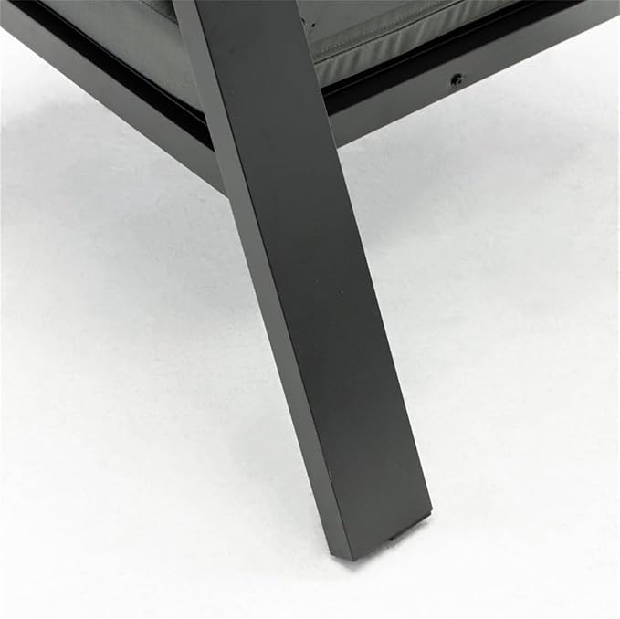 Metal 4- Person Seating Group with Cushions, Double Chair, Two Single Chairs, Glass Table, Suitable for Balconies