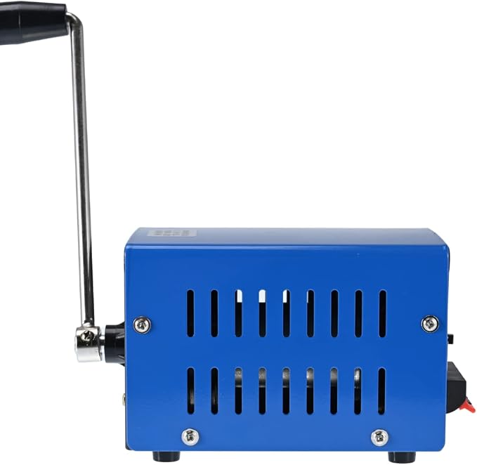 20W Portable Generator Manual Power Supply for Camping Off-grid Emergency Backup Hand Crank USB Charger