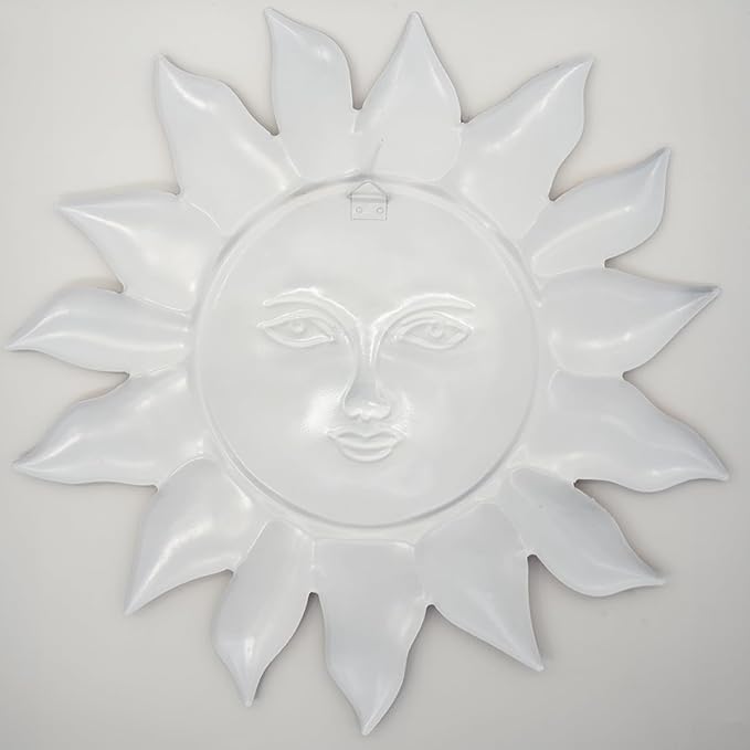 Metal Sun Wall Decor - Sun Flower Wall Art Decoration,Hanging Decoration for Home Garden Farmhouse Yard Patio Fence Living Room Bedroom