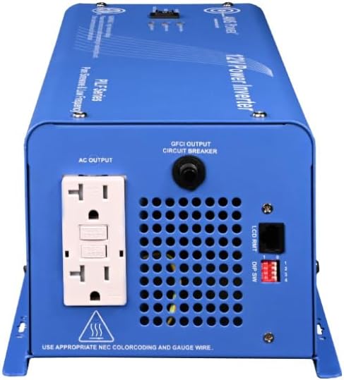 AIMS 1000 Watt 12V Low Frequency Pure Sine Inverter 3000W Surge ETL