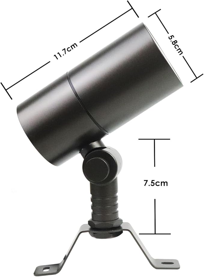 Cheopha 12V Outdoor Low Voltage Landscape Down Light, Replaceable 5W MR16 LED Bulb (2700K Warm White), IP65 Waterproof Aluminum Spotlight for Tree, Garden, Lawn and Yard Lights 1-Pack