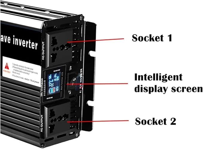 12v 220v Pure Sine Wave Power Inverter 3500W 5500W 6000W Voltage Converters Double Outlet Car Solar Inverter 110V 50HZ 60HZ Universal(3500W,72V_240V(60HZ))