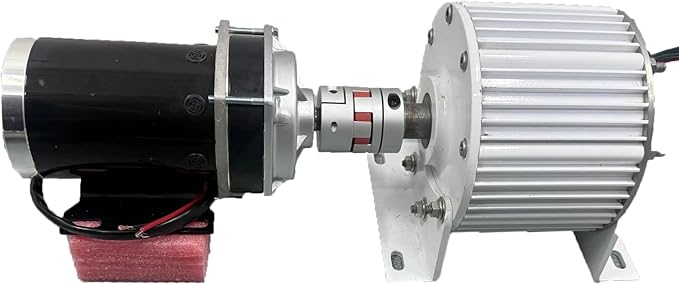 10KW Low-Speed 3-Phase Permanent Magnet Generator (12V-380V) with DC Drive Motor (DC-24V+AC-220V)