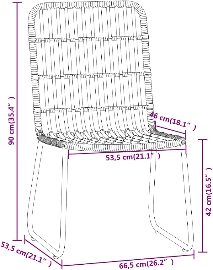 5 Piece Garden Dining Set with Black PE Rattan and Glass Top, Modern Outdoor Patio Dining Table and 4 Chairs, Compact 31.5 x 31.5 x 29.1 in. Table for Small Spaces