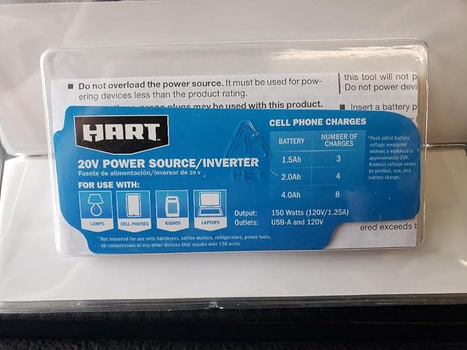 HART 20-Volt Power Source/Inverter