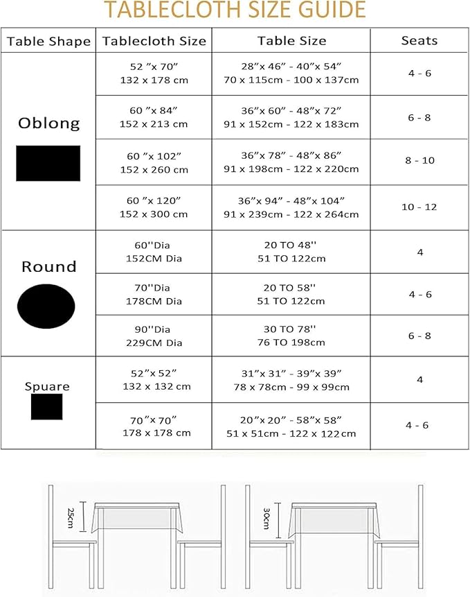 Outdoor Tablecloth Wrinkle-Free Stain Resistant Waterproof Polyester Fabric Table Cover with Zipper Umbrella Hole for Picnic/Party/Dinner/Patio Garden(70inch Round,Zippered,White)