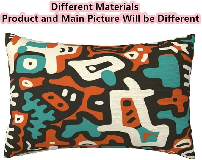 Outdoor Pillows Waterproof Set of 2 Outdoor Pillow Covers 16x24 Inch, Abstract Throw Pillows Geometric Pillow Covers, Garden Decorative Pillows Outdoor Pillows for Patio Furniture Car Home Decor-hs216