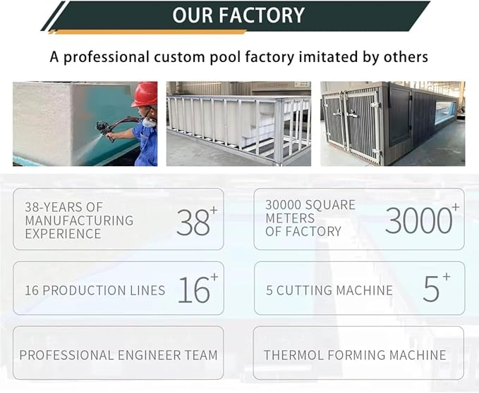 Prefabricated Swimming Pool 20FT 40FT Modular Container Pool, Easy Install with Fast Connection System for Backyard Resort or Temporary Event Use