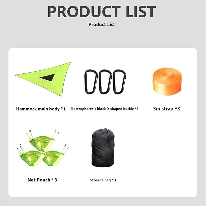 Camping Hammock, Portable Camping Hammock with Storage Bag