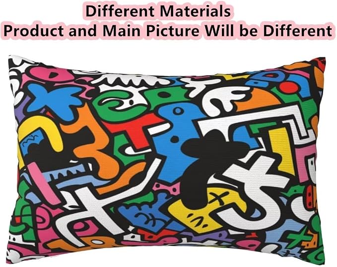 Outdoor Pillows Waterproof Set of 2 Outdoor Pillow Covers 16x24 Inch, Color Throw Pillows Abstract Pillow Covers, Garden Decorative Pillows Outdoor Pillows for Patio Furniture Car Home Decor -hs251