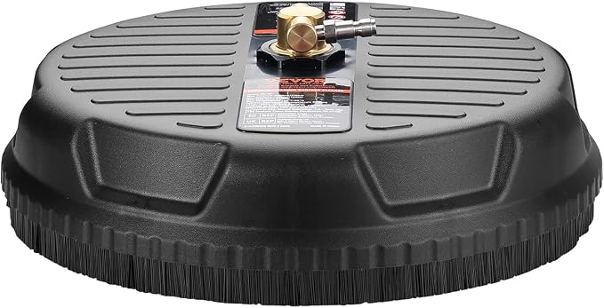 VEVOR 15 Inch Pressure Washer Surface Cleaner, 4000 PSI Universal Power Washer Accessory with 1/4 Inch Quick Connect, Heavy Duty Concrete Cleaner for Driveway, Patio, Floor and Sidewalk
