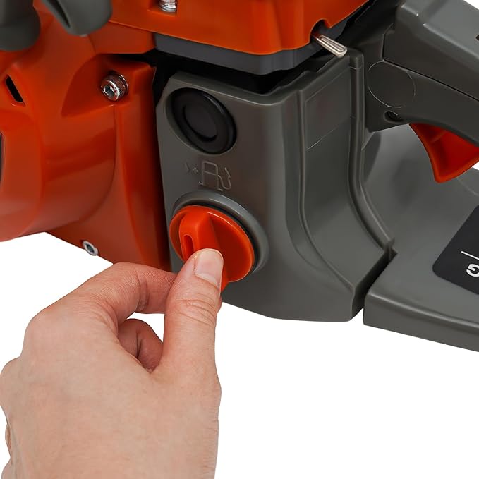 22inch Gas Chainsaw, 3.75HP 60CC 2-Stroke Gasoline Chainsaw, Air Cooled Pull Start Top Handle Gas Powered Chain Saw Petrol Chainsaw with Automatic Chain Lubrication for Trees, Wood Cutting