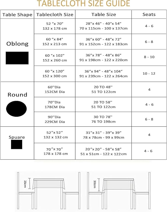 Outdoor Tablecloth Wrinkle-Free Stain Resistant Waterproof Polyester Fabric Table Cover with Zipper Umbrella Hole for Picnic/Party/Dinner/Patio Garden(60×84inch,Zippered,White)