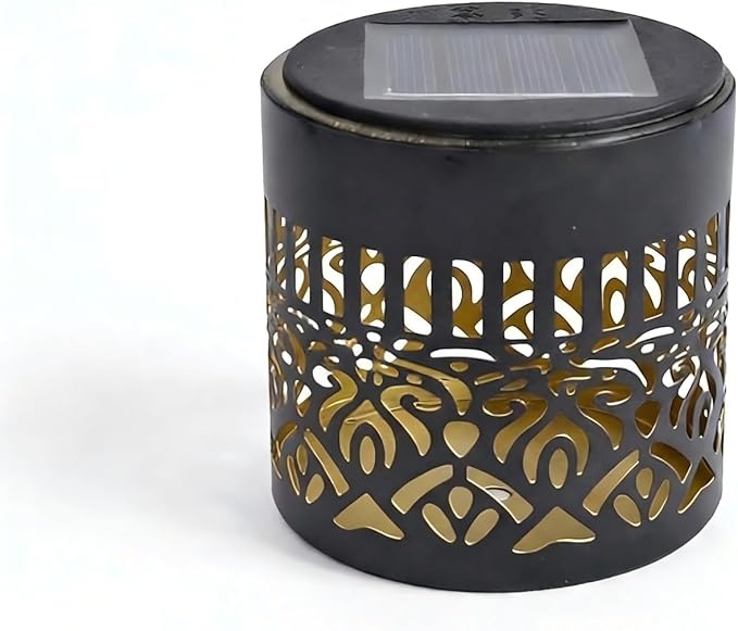 Decorative Solar Mandala Lights, Outdoor Solar Mandala Lights, Waterproof Easy Installation Metal Plastic Lightweight Garden Patio Fence Lights (2)