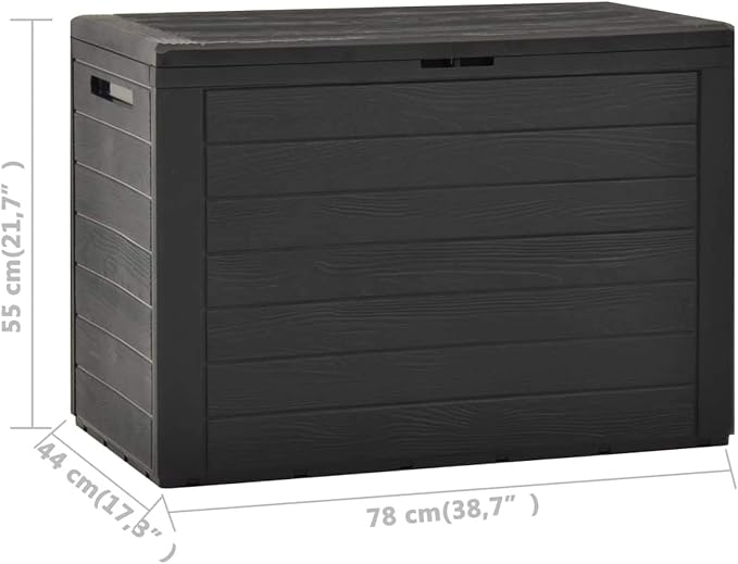 Garden Storage Box Storage Cabinet,Outdoor Deck Box,Garden Organizer Toolbox for Patio Furniture, Patio Deck Box Pool Supplies, Sports Equipment and Garden Tools,38.7" x 17.3" x 21.7" (W x D x H)