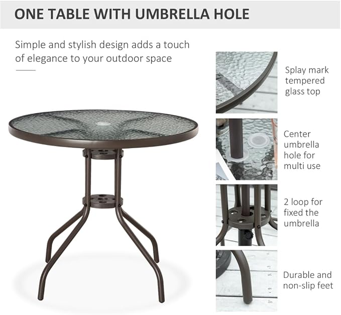 Gray Outdoor Dining Table and Chair Set with Umbrella, Patio Furniture Set for Backyard Garden, Patio Dining Set, Outdoor Furniture Set, Garden Table Set, Backyard Dining Set, Garden Table and Chairs