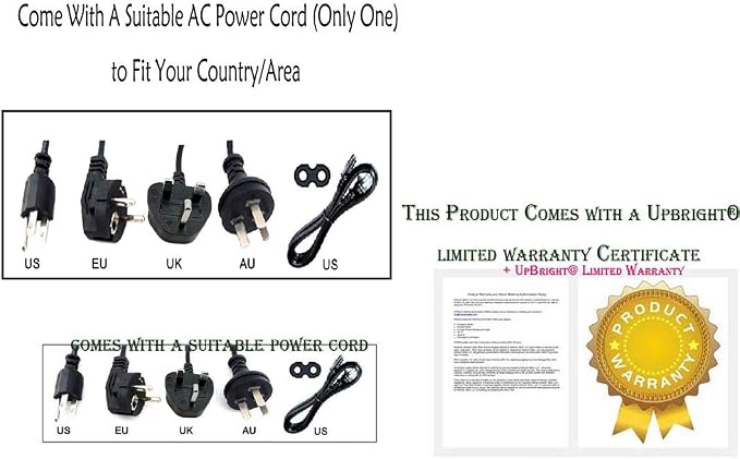 UpBright 15V AC/DC Adapter Compatible with Tacklife P50 P-50 500Wh Portable Power Station 11.1V 45Ah Lithium Battery Solar Ready Generator Outdoor Energy 14-40V 10A Max 15VDC Supply Cord Cable Charger