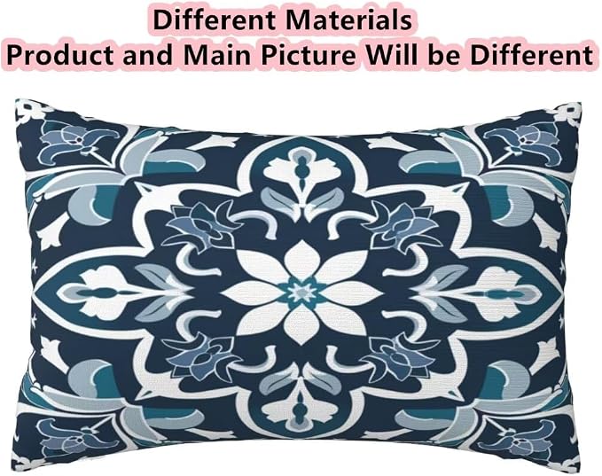 Outdoor Pillows Waterproof Set of 2 Outdoor Pillow Covers 16x24 Inch, Vintage Throw Pillows Boho Pillow Covers, Summer Garden Decorative Pillows Outdoor Pillows for Patio Furniture Home Decor -hs255