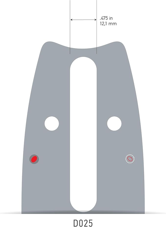 Oregon 243RNDD025 .063" Gauge 3/8" Pitch 24" Power Match Bar