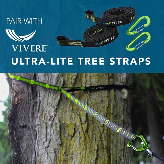 Vivere Double Brazilian Fade and Weather-Resistant Hammock - 450 lb Weight Capacity