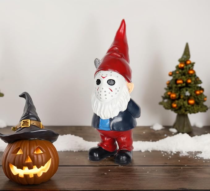 Garden Gnomes Outdoor Decor Horror Gnome Statues for Yard Decorations Gag Gifts for Women and Halloween