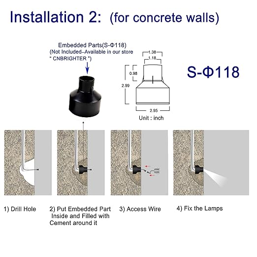 LED Step Lights Outdoor Indoor,1W 12V-24V DC, Waterproof IP67,Aluminum,3000K Warm White,Stair Lighting,Stairway Foot Lamps (A2-Vertical)