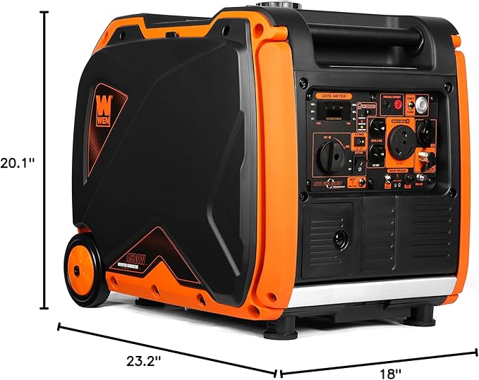 WEN DF452iX Super Quiet 4500-Watt Remote Electric Start Dual Fuel RV-Ready Portable Inverter Generator with Fuel Shut-Off and CO Watchdog