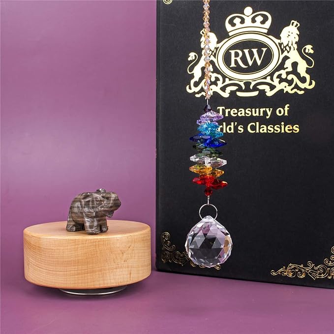 H&D Hyaline&Dora H&D 30mm Chandelier Crystals Ball Prisms Rainbow Octogon Chakra Suncatcher for Gift