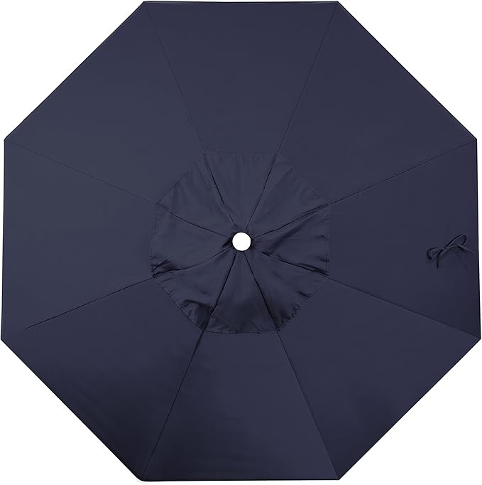 California Umbrella Replacement Canopy Cover in Pacifica Navy Blue Umbrella, 7.5' Round