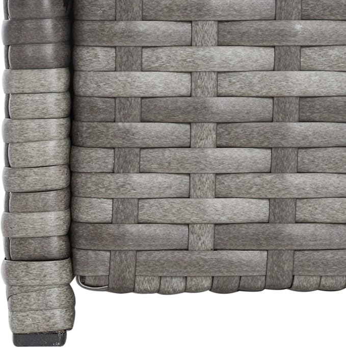 SAFAVIEH Outdoor Collection Helga Grey/Grey Wicker Conversation Patio Set