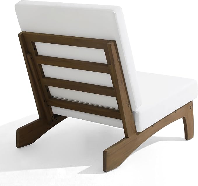 Pia Ricoo Patio Chairs Set of 2, Heavy Duty Wood Patio Furniture Set with Thick Cushions, Bistro Set All-Weather Outdoor Chairs for Balcony, Deck, Poolside, Porch - Beige