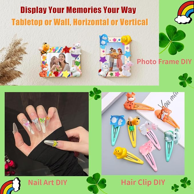 70pcs Mini Tiny Resin Animals for Fairy Garden Decor, Miniature Landscape, Dollhouse Accessories, Crafts Projects, Easter Scatter, DIY Terrarium(70 Styles)