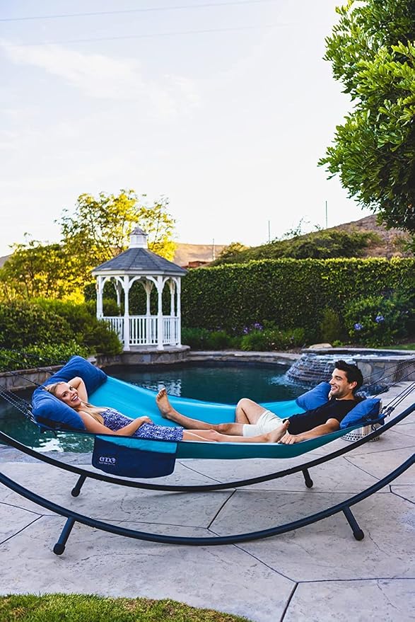 ENO SuperNest SL Hammock - 1 to 2 Person Backyard Hammock - Outdoor Patio Furniture for Backyard, Lawn, or Balcony - Pebble Grey