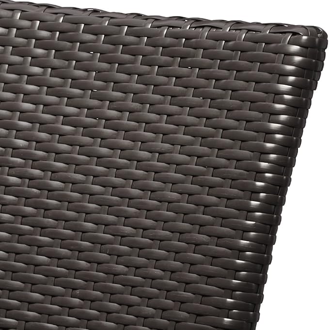 Modway Convene Wicker Rattan Outdoor Patio Dining Armchair with Cushion in Espresso Mocha