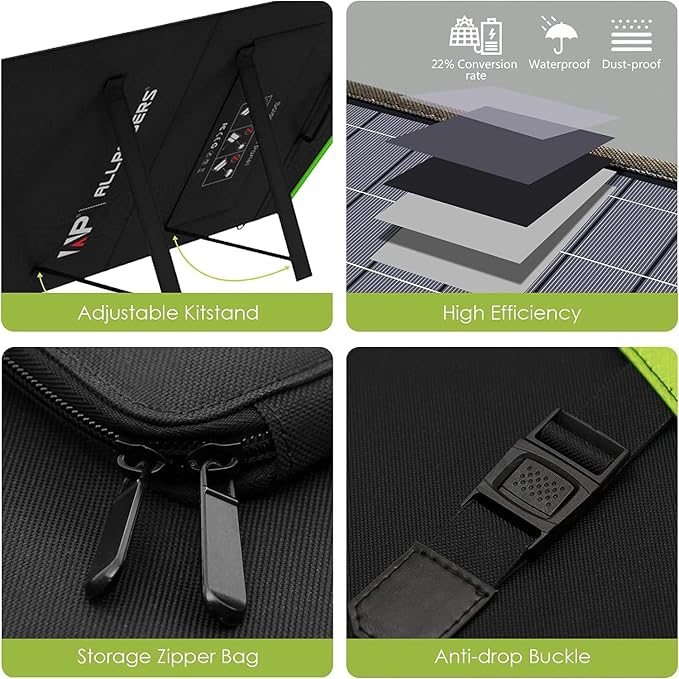ALLPOWERS R2500 V2 Solar Generator Kit with 400W Panel: 1920Wh LiFePO4, 2500W AC Output, 2x100W USB-C PD Fast Charging, 80% Charge in 1 Hour, for Home Backup Camping RV Off-Grid
