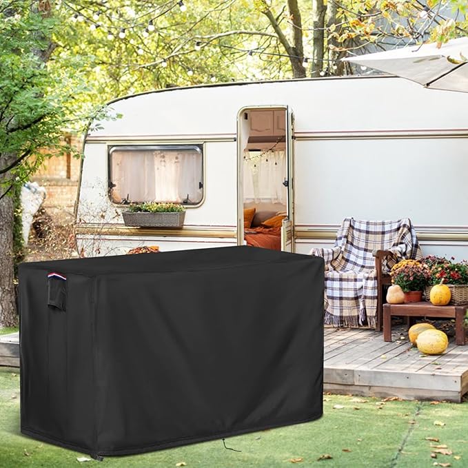 Outdoor Table Cover for Outdoor Bar Buffet Table, 44inch Waterproof Bar Height Patio Furniture Cover for Patio Bar Table,Grill Cart-44"L x 22"W x 32"H